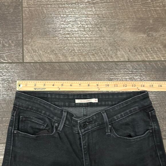 Levi's Women's Classic Mid-Rise Black Skinny Jeans Jeans Size 10 - Picture 5 of 7